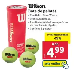 Lidl Wilson - bote de pelotas oferta