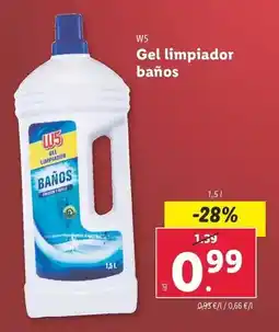 Lidl W5 - gel limpiador banos oferta