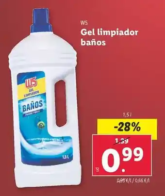 Lidl W5 - gel limpiador banos oferta