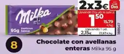 Dia Milka - chocolate con avellanas enteras 95 g oferta
