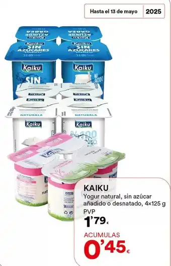 SUPER AMARA Kaiku - yogur natural , sin azúcar añadido o desnatado oferta
