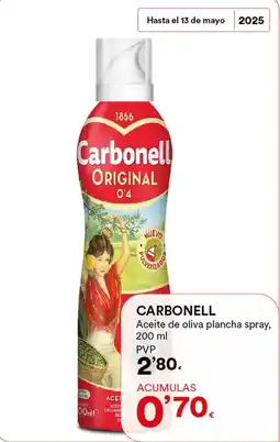 SUPER AMARA Carbonell - aceite de oliva plancha spray oferta