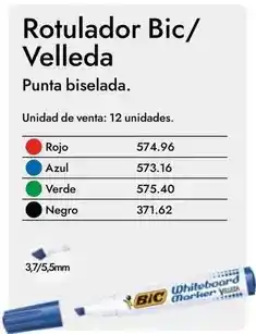 Abacus Bic - rotulador bic/velleda oferta