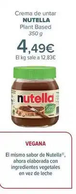 Carrefour Nutella - crema de untar plant based oferta