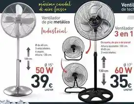 Mi Bricolaje Ventilador de pie metalico oferta