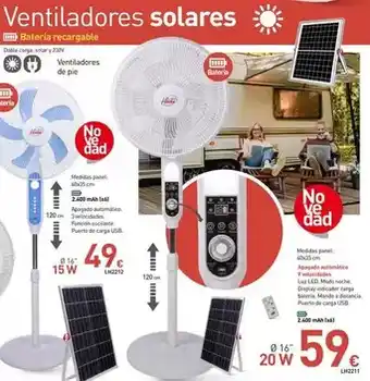 Mi Bricolaje Ventiladores solares oferta