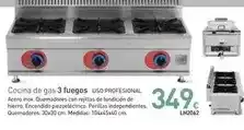 Mi Bricolaje Cocina de gas 3 fuegos oferta