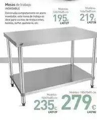 Mi Bricolaje Ideal - mesas de trabajo inoxidable oferta