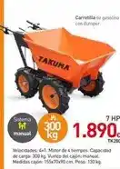 Mi Bricolaje Takuma - carretilla de gascolina con dumper oferta