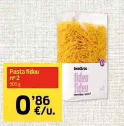 bonÀrea Bonarea - pasta fideu no 2 oferta
