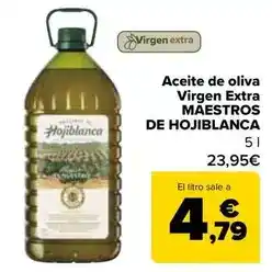 Carrefour Maestros de hojiblanca - aceite de oliva virgen extra oferta