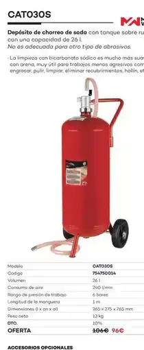 Ferri Cat030s depósito de chorreo de soda oferta