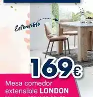 Tifón Hipermueble Mesa comedor extensible london oferta