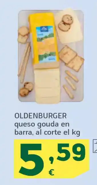 HiperDino OLDENBURGER queso gouda en barra oferta