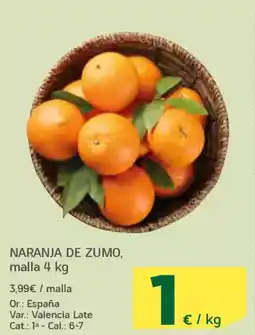 HiperDino Naranja de zumo oferta