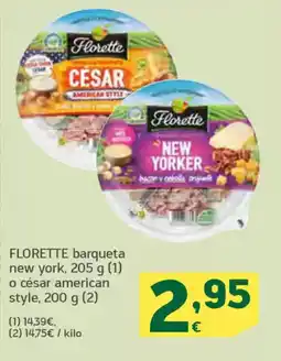 HiperDino FLORETTE barqueta new york o césar american style oferta