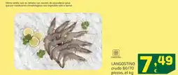HiperDino Langostino crudo 60/70 piezas oferta