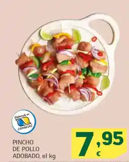 HiperDino Pincho de pollo adobado oferta