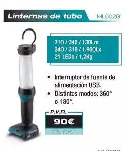 Ferri Makita - linternas de tubo oferta