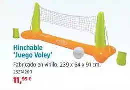 Bauhaus Hinchable 'juego voley' oferta