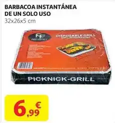 Alcampo Solo - barbacoa instantanea de un uso oferta