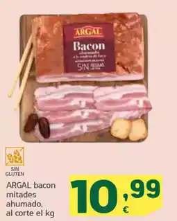 HiperDino ARGAL bacon mitades ahumado oferta