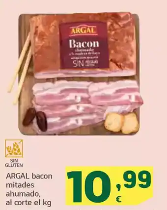 HiperDino ARGAL bacon mitades ahumado oferta