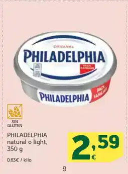HiperDino PHILADELPHIA natural o light oferta
