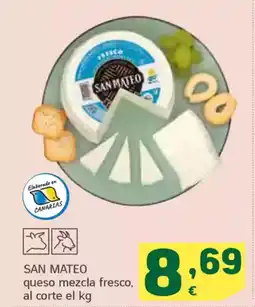 HiperDino SAN MATEO queso mezcla fresco oferta