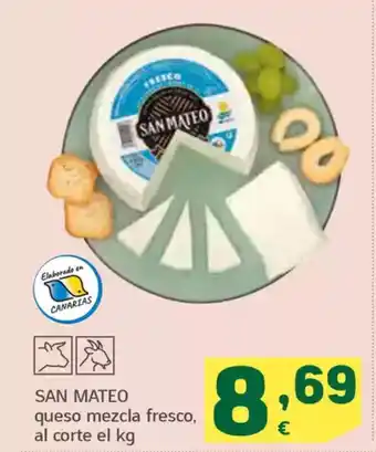 HiperDino SAN MATEO queso mezcla fresco oferta