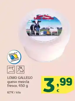 HiperDino LOMO GALLEGO queso mezcla fresco oferta