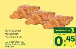HiperDino Croissant de margarina recto oferta