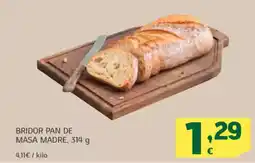 HiperDino Bridor pan de masa madre oferta
