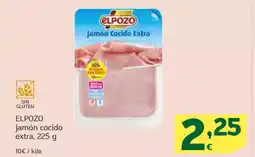 HiperDino ELPOZO jamón cocido extra oferta