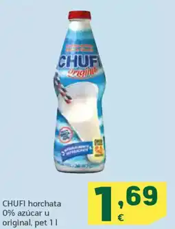 HiperDino CHUFI horchata 0% azúcar u original oferta