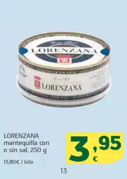 HiperDino LORENZANA mantequilla con o sin sal oferta