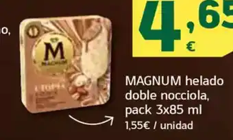 HiperDino MAGNUM helado doble nocciola oferta