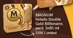 HiperDino MAGNUM helado Double Gold Billionaire oferta