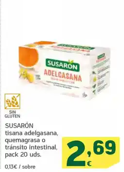 HiperDino SUSARON tisana adelgasana, quemagrasa o tránsito intestinal oferta