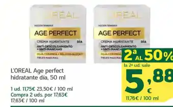 HiperDino L'OREAL Age perfect hidratante día, oferta