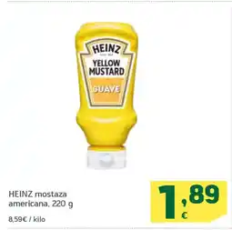 HiperDino HEINZ mostaza americana oferta