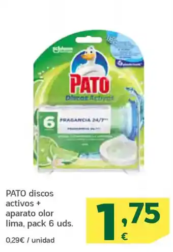 HiperDino PATO discos activos + aparato olor lima oferta