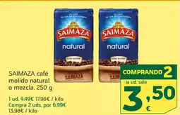 HiperDino SAIMAZA café molido natural o mezcla oferta