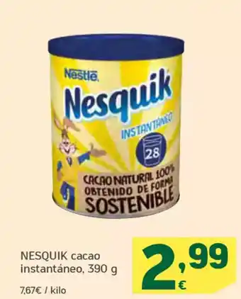 HiperDino NESQUIK cacao instantáneo oferta