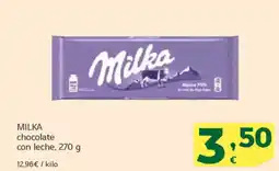HiperDino MILKA chocolate con leche oferta