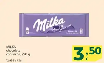 HiperDino MILKA chocolate con leche oferta