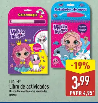 ALDI LUDUM Libro de actividades oferta