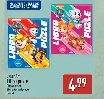 ALDI SALDAÑA Libro puzle oferta