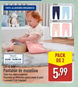 ALDI LILY & DAN Pantalón de muselina oferta