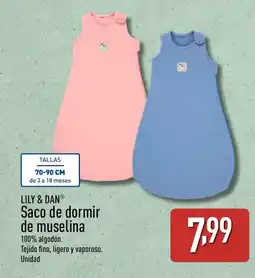 ALDI LILY & DAN Saco de dormir de muselina oferta